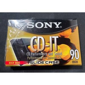 SONY CD-IT Blank Cassette Tape High Bias Type 90 Minutes NEW‎